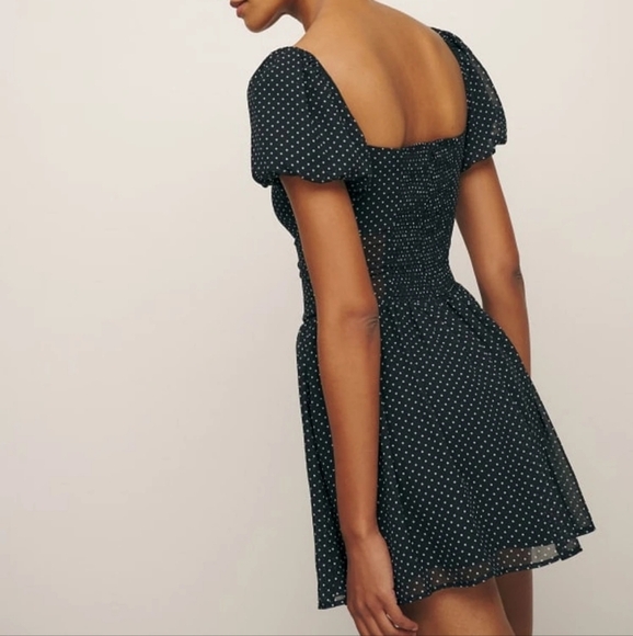 Reformation Davonne Dress in Black size 0 NWT - Picture 5 of 12